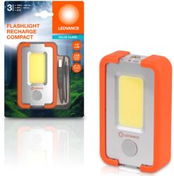 OSRAM kemping LED zseblámpa, 4 W COB, 400 lm, 3 világítási mód (100% 400 lm, 30% 120 lm és vaku), 3000 mAh Li-Ion akkumulátor, USB power-bank, IP20, mágneskar, horog, USP töltőkábel, O tartomány/Gray mellék