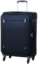 Samsonite Citybeat Spinner bővíthető bőrönd, 66x42x28/31 cm, 67-73L, Kék (KA7-01004)