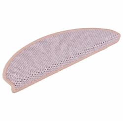 vidaXL 15 db szizál hatású rózsaszínű öntapadó lépcsőszőnyeg 65x21x4cm 326876 (326876)