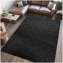 Heinner Négyszögletes szőnyeg Heinner Home Dover szőrme, 160 x 230 cm, 1200 g/m2, 100% poliészter, fekete