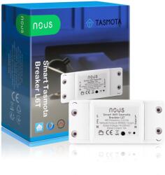 Nous Intelligens vezeték nélkül kapcsoló, Nous L6T, 10A, Tasmota