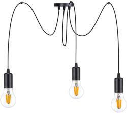ADVITI LINO függőlámpa AD-LD-6359BE27, 3 x 60W, E27, IP20, fém, fekete