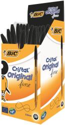 BIC Cristal Fine fekete golyóstoll, 50 db. /doboz (872731)