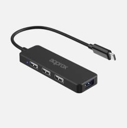 Approx APPC48V2 USB Type-C Hub Adapter 3-Port USB 2.0 + 1 Port USB 3.0, 223443, USB Hub (APPC48V2)