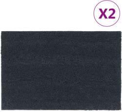 vidaXL ajtószőnyeg 2 db Sötétszürke Tuftos kókuszrostos szőnyeg 155584 (155584)