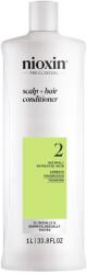 Nioxin Professzionális erősítő kondicionáló a töredezés ellen Nioxin System 2 Scalp + Hair az előrehaladott ritkulás által érintett természetes hajra, 1 l