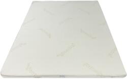 Best Sleep Kring Premium Extra Thick fedőmatrac, H7 cm poliuretán hab, 160 x 200cm, Bambusz levehető huzat, Fehér