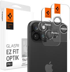 Spigen iPhone 15 Pro/15 Pro Max Glass tR EZ Fit Optik Pro Crystal Clear (2 Pack), 224464, Mobiltelefon Kiegészítő (AGL06914)