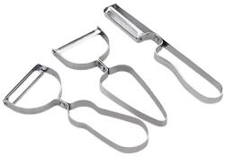 Karll Tanboyer hámozó eszköz készlet, 3 db, rozsdamentes acél, ezüst (PX001GTIGVR)