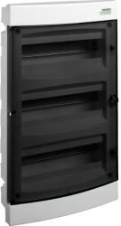 NOARK Electric 101516 elosztószekrény, átlátszó ajtó, IP40, 3 soros, 3x12 modul, műanyag (NOARK-101516)