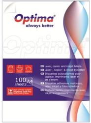 Optima Fehér öntapadó címkék 24/A4, 70 x 35 mm, 100 lap/csomag (OP-424070035)