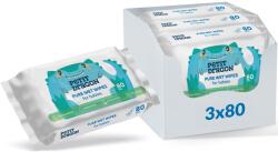 Petit Dragon Pure nedves törlőkendő, 3 csomag x 80, 240 db