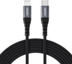 Choetech Kábel iPhone USB-C-hez - Lightning 480Mb/s 3A 1, 2m - fekete (CABLE-USBC/LIGH-IP0039/1.2-CHO)