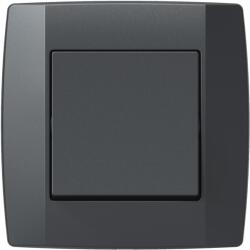 TEM Egyszerű kapcsoló, antracit (TEM-SQ10ATXO-MP)