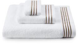 H Hotel Supplier 3 db-os hímzett törölközőkészlet H Hotel Supplier, 33x33cm, 41x76 cm, 69x147 cm, 100% pamut, 700 GSM, bézs (3PBros-Bej)