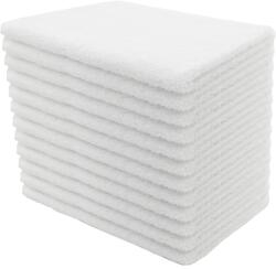 H Hotel Supplier Hotel Supplier Törölköző, 30x50 cm, 100% pamut 680 GSM, Fehér, 12 db