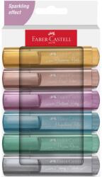 Faber-Castell Szövegkiemelő filc, Faber-Castell 2024, fém, kartondoboz, 6 db/készlet (FC254676)