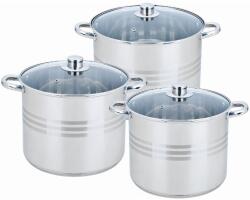 BOHMANN Edénykészlet, Rozsdamentes acél, 9.0 l, 11.0 l, 13.5 l, 5 rétegű alj, 6 részes (axgofk997-4227)