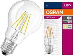 OSRAM LED izzó, E27, 4W (40W), 470 lm, meleg (2700K)
