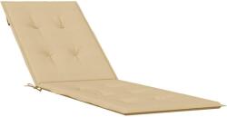 vidaXL melange bézs szövet nyugágypárna (75+105) x 50 x 4 cm 4002490 (4002490)