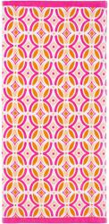 H Hotel Supplier Szállodai beszállító Pink Boho strandtörölköző, 70 x 152, 100% pamut, 300 GSM