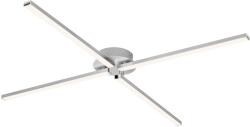 Briloner Leuchen GO LED integrált LED-csillár, 4 állítható kar, 20W, 2000 lumen, meleg fény (3000K), 78x78x6, 2 cm, ezüst (3181-049)
