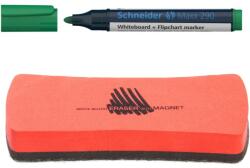Schneider Táblakészlet, zöld marker és ICO szivacs (E 0479)