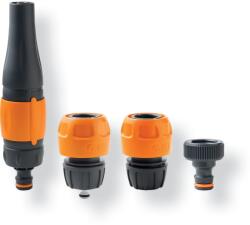 GF 4 részes készlet kerti permetezőhöz, állítható szórófej + Aquastop csatlakozó + 1/2 - 5/8 csatlakozó + adapter 3/4 belső menettel (GF80005427)