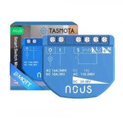 Nous Smart relé Nous B1T, 16A, Wi-Fi, Tasmota, Matter, 1 csatornás, ESP32