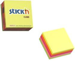 Stickn Cub Notes öntapadós 51 X 51 Mm, 250 dosszié, Stick "n - 5 neon színben (HO-21534)