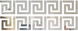 Original Deals Öntapadó tükör dekorációhoz és belsőépítészethez, Versace modell, prémium akril PVC, 10 darabos készlet, 5 x 5 x 0, 1 cm, EREDETI AJÁNLATOK (23AGL1251S)