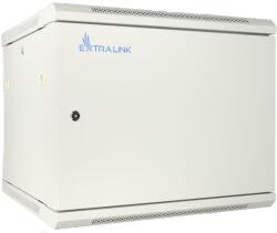 Extralink 19 hüvelykes 9U szerver szekrény - 600 mm mélységű hálózati szekrény falra vagy állványra szerelhető, teherbírás 60 kg, fém ház (EX.13025)