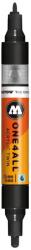 MOLOTOW One4All Twin akril marker 1, 5 mm / 4 mm # 180 jel fekete (MLW643)