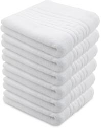 H Hotel Supplier Hotel Supplier Greek Törölköző, 50x90 cm, 100% pamut 550 GSM, Fehér, 6 db