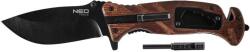 NEO TOOLS Taktikai összecsukható kés, multifunkcionális, 6 az 1-ben, túlélési modell, 22 cm (63-107)