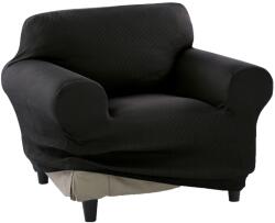Kring Nairobi Huzat fotelre, 70-110 cm között, 60% pamut + 35% poliészter + 5% elasztán, Fekete (1SEATER-RUSTICA-BLACK)