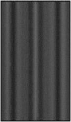 vidaXL lábtörlő csíkos fekete és szürke 115x200 cm 4105597 (4105597)