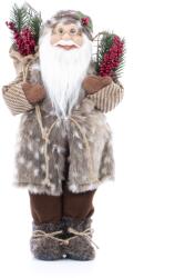 Kring Mikulás figura, 46 cm, Zsákkal, Barna (CK606-N296)