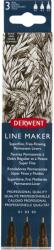 Derwent Tűfilc szett, 0, 1/ 0, 3/0, 5 mm, DERWENT "Line Marker", Fekete (DW2305560)