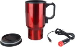  Termosz bögre melegítéssel Amio, 450ml, csatlakozás 12V-os autós szivargyújtóhoz, Piros (ICV.AVX-AM02177)