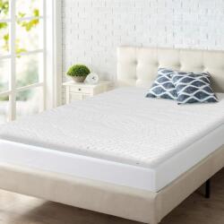 Best Sleep Kring Premium Extra Thick fedőmatrac, H7cm poliuretán hab, 140 x 190cm, Ezüst ion levehető borítás