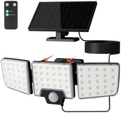Lepro Solar LED fali lámpa Lepro PR640005, távirányítóval, 10W, 1000 lm, 3 panel, 2 világítási mód, mozgásérzékelő, IP65