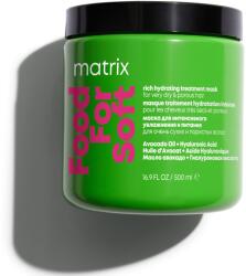 Matrix Food for Soft professzionális maszk avokádóolajjal és hialuronsavval, nagyon száraz hajra, 500 ml