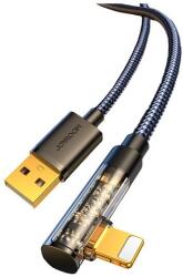 JOYROOM adatkábel, usb - lightning, 2.4a, gyorstöltő, 120cm, 90 fokos, fekete, kompatibilis: Apple IPAD 2 / IPAD, 4th Generation, / IPAD Air (S-UL012A6)