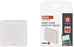 EMOS GoSmart IP-2001ZW Hordozható 1 funkciós szcenárió kapcsoló, ZigBee 3.0, CR 2430 3 V tápellátás, Fehér (EM-H5011)