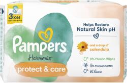 Pampers Harmonie Protect & Care nedves törlőkendő, 3x44 db
