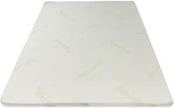 Best Sleep Kring Premium Extra Thick fedőmatrac, H7 cm poliuretán hab, 140 x 200cm, Bambusz levehető huzat, Fehér