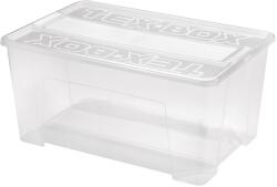 Heidrun Tex Box 5. Átlátszó Tároló doboz 48L 57x38x27, 2cm tetővel (407209)