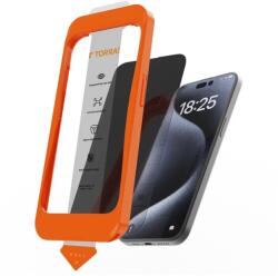 TORRAS Védőfólia, Torras, Edzett üveg, iPhone 16 Plushoz, Szerelőkészlet, Átlátszó (070016)