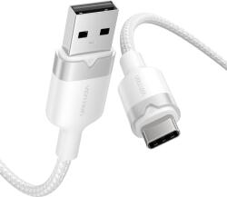 Vention USB-USB Type-C kábel, VENTION, 3A, nylon, max. 60 W, fehér, 2 m (INN-074164)